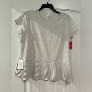 Spanx white cloud pleats tea